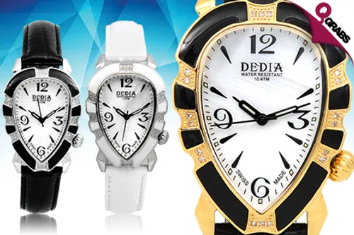 For QR649 Dazzle with Women’s Dedia Lily Tea Watches: Choose from 6 Classy Options! (QR5441 Value)